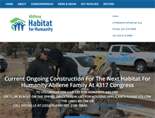 Tablet Screenshot of abilenehabitat.org